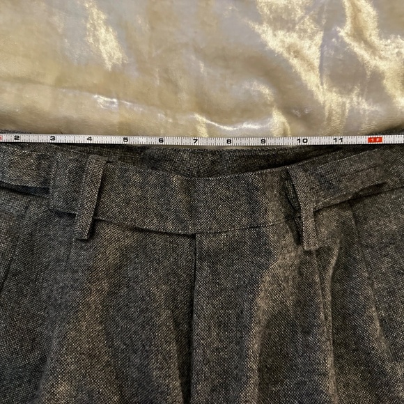 Vintage Free People WOOL buckle waist trousers Gray - Picture 8 of 16